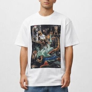 Supreme SS23 NYC T-Rex Dinosaur Graphic Tee White Men M Cotton Made In The USA